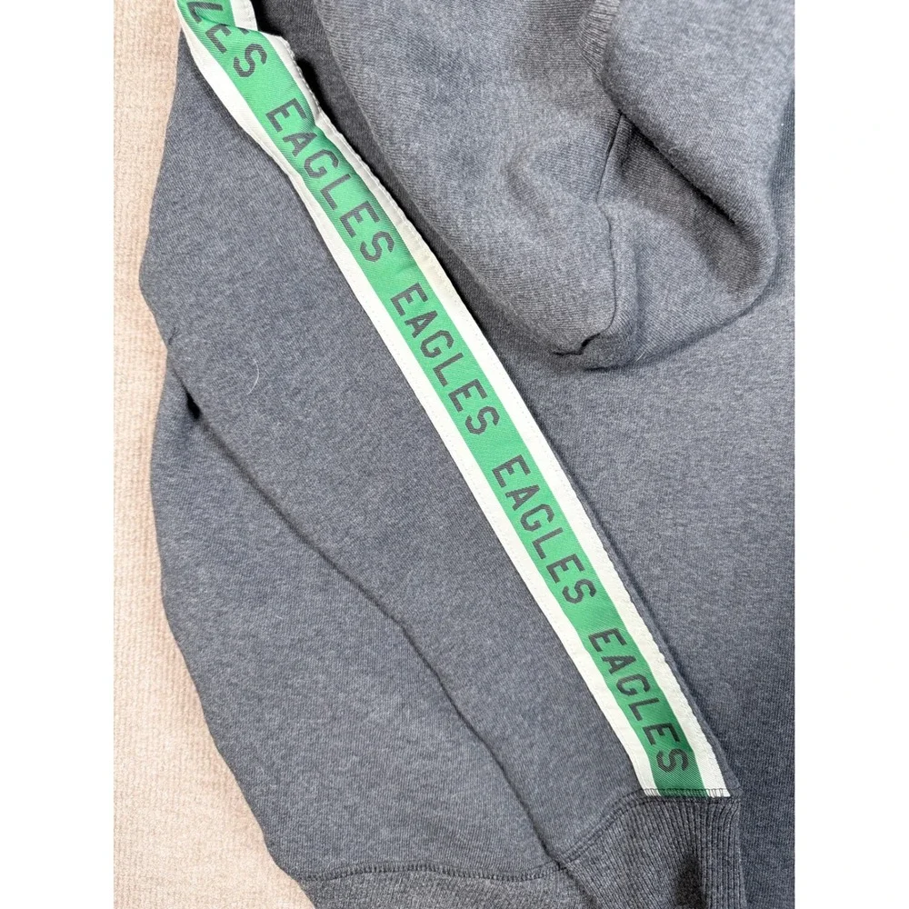 Junk Food Philadelphia Eagles Hoodie Grey NFL Throwback Graphic Womens Medium